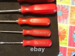 13 Pc Mac Tools Assortment Screwdriver, Pry Bar, Pick, Valve Core, 3/8 Driver +