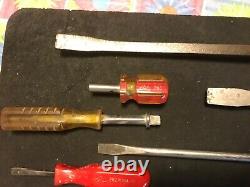 13 Pc Mac Tools Assortment Screwdriver, Pry Bar, Pick, Valve Core, 3/8 Driver +