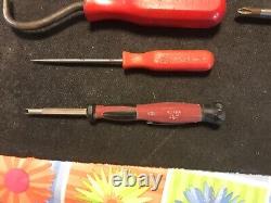 13 Pc Mac Tools Assortment Screwdriver, Pry Bar, Pick, Valve Core, 3/8 Driver +