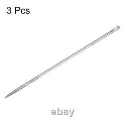 3pcs Aligning Pry Bar 30 Length Round Crowbar Sleever Bar with Embossed Handle