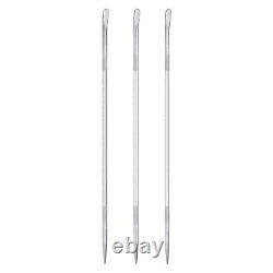 3pcs Aligning Pry Bar 37 Length Round Crowbar Sleever Bar with Embossed Handle