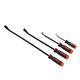 4Pcs Angled Tip Pry Bar Set 8in 12in 18in 24in 30°Car Tire Repair Pry Bar Kit