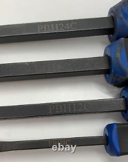 Cornwell Tools Prybar Set Pry Bar BLUE Soft Grip Crow STRIKING Lot 8-24 Long