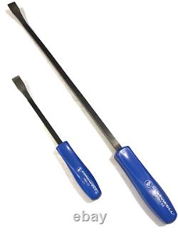 Cornwell Tools USA 2 Piece BLUE Hard Handle Heavy Duty Pry Bar Set PBH12 PBH24