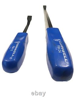 Cornwell Tools USA 2 Piece BLUE Hard Handle Heavy Duty Pry Bar Set PBH12 PBH24