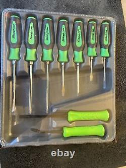 For SNAP ON NEWithSEALED Green 9pc Screwdriver/Pry Bar Set Sgdxpb90bg