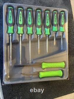 For SNAP ON NEWithSEALED Green 9pc Screwdriver/Pry Bar Set Sgdxpb90bg