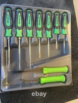 For SNAP ON NEWithSEALED Green 9pc Screwdriver/Pry Bar Set Sgdxpb90bg