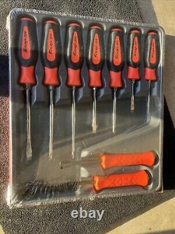 For SNAP ON SGDXPB90Bo 9Pc Orange Soft Grip Screwdriver & Striking Prybar Set