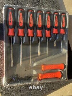 For SNAP ON SGDXPB90Bo 9Pc Orange Soft Grip Screwdriver & Striking Prybar Set