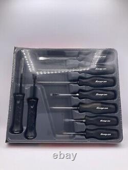 ForSNAP ON TOOL SGDXPB90B 9Pc Black Soft Grip Screwdriver Striking Prybar Set