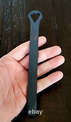 Half Face Blades HFB Matte Black Titanium Mini Heart Pry Bar USA NAVY SEAL CO