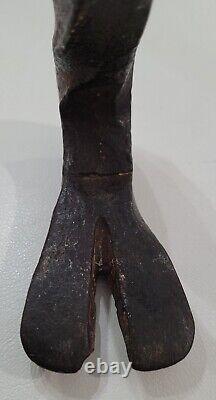 Hand Forged Crow Bar Pry Puller Wrecking Twist Design Old Tool Antique Vintage