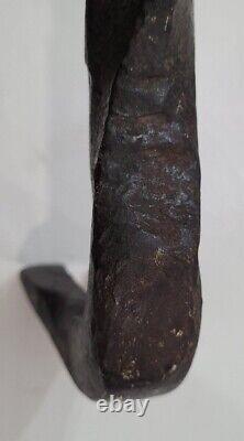 Hand Forged Crow Bar Pry Puller Wrecking Twist Design Old Tool Antique Vintage