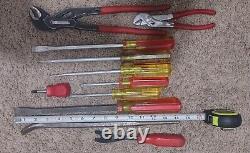 MAC Tools Lot, Pb9,14-15 Inch Bars, Pliers Screwdrivers