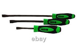 Matco 3pc Curved Tip Pry Bar Set 8 PBG8C, 12 PBG12C, 17 PBG17C Green