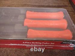 NEW! Snap On 4-pc Orange Striking Prybar Set SPBS704AO