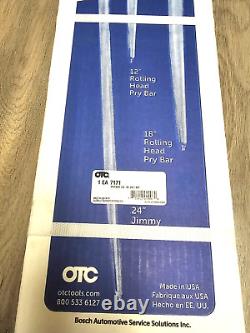 OTC Tools, USA 3pc Pry Bar Pack Set 12 & 18 Rolling Head & 24 Jimmy Bar #7171