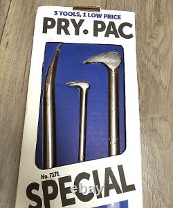 OTC Tools, USA 3pc Pry Bar Pack Set 12 & 18 Rolling Head & 24 Jimmy Bar #7171