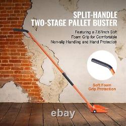 Pallet Buster Heavy Duty Carbon Steel Deck Wrecker Pallet Puller Tool Pry Bar