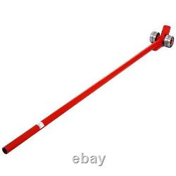 Pry Lever Bar with Wheels 5' Length Handle 3T Prylever Bar 6600 lbs Steel