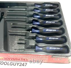 SNAP ON TOOLS SGDXPB90B MB 9Pc BLUE Soft Grip Screwdriver & Striking Prybar Set