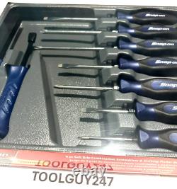 SNAP ON TOOLS SGDXPB90B MB 9Pc BLUE Soft Grip Screwdriver & Striking Prybar Set