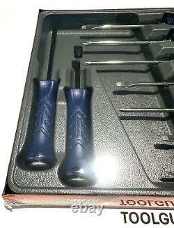 SNAP ON TOOLS SGDXPB90B MB 9Pc BLUE Soft Grip Screwdriver & Striking Prybar Set