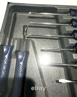 SNAP ON TOOLS SGDXPB90B MB 9Pc BLUE Soft Grip Screwdriver & Striking Prybar Set