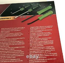 SNAP ON TOOLS SGDXPB90BG 9Pc GREEN Soft Grip Screwdriver & Striking Prybar Set