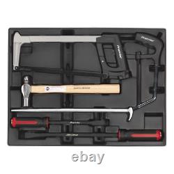 Sealey Tool Tray with Pry Bar Hammer & Hacksaw Set 6pc TBT30