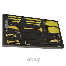 Sealey Tool Tray with Pry Bar, Hammer & Punch Set 23PC High Quality Tools