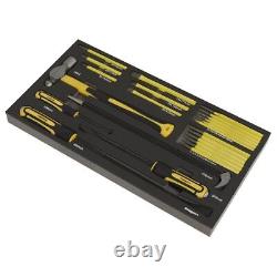Sealey Tool Tray with Pry Bar, Hammer & Punch Set 23pc S01131