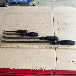 Snap-On 4 Piece Pry Bar Set Black Spb24a Spb18 Spb12 Spb8 USA a