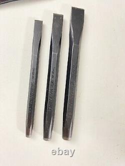 Snap On PPC710BK 11 Piece Punch & Chisel Set Missing 4 Pieces