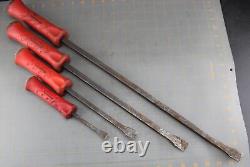 Snap On Tools SPBS704AR 4-pc Striking Prybar Set Red