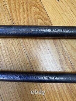 Snap-on 2 pc Rolling Head Lady Foot Prybar Set 1650, 2050
