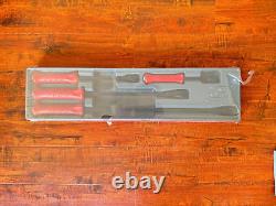 Snap-on Tools 4-Piece Striking Prybar Set SPBS704AR RED MINT NEW IN BOX