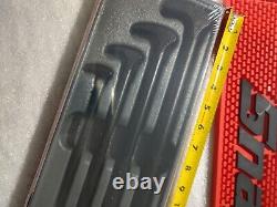 Snap-on Tools USA NEW SEALED 4 Piece Rolling Head Pry Bar Set PBS704 Crows Foot