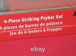 Snap-on-tools 4 Piece Striking Prybar Set In Snap-on Red