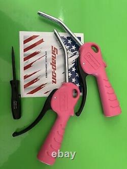Snap on tools air blow gun pink mini pocket prybar